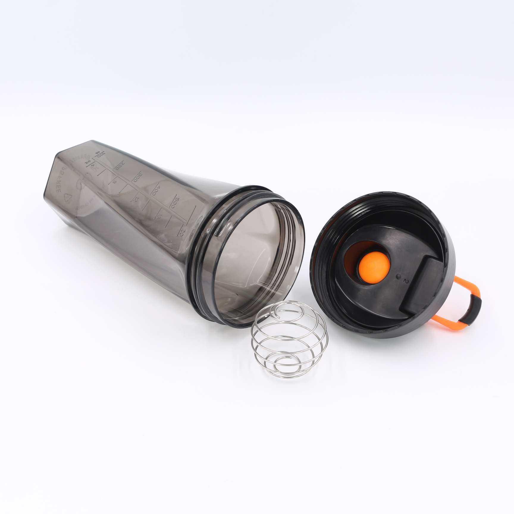 Nuovo shaker per proteine ​​geometrico da 700 ml con sfera miscelatrice in acciaio inox | Shaker personalizzato in Tritan e PP per palestra, vendita all'ingrosso 9