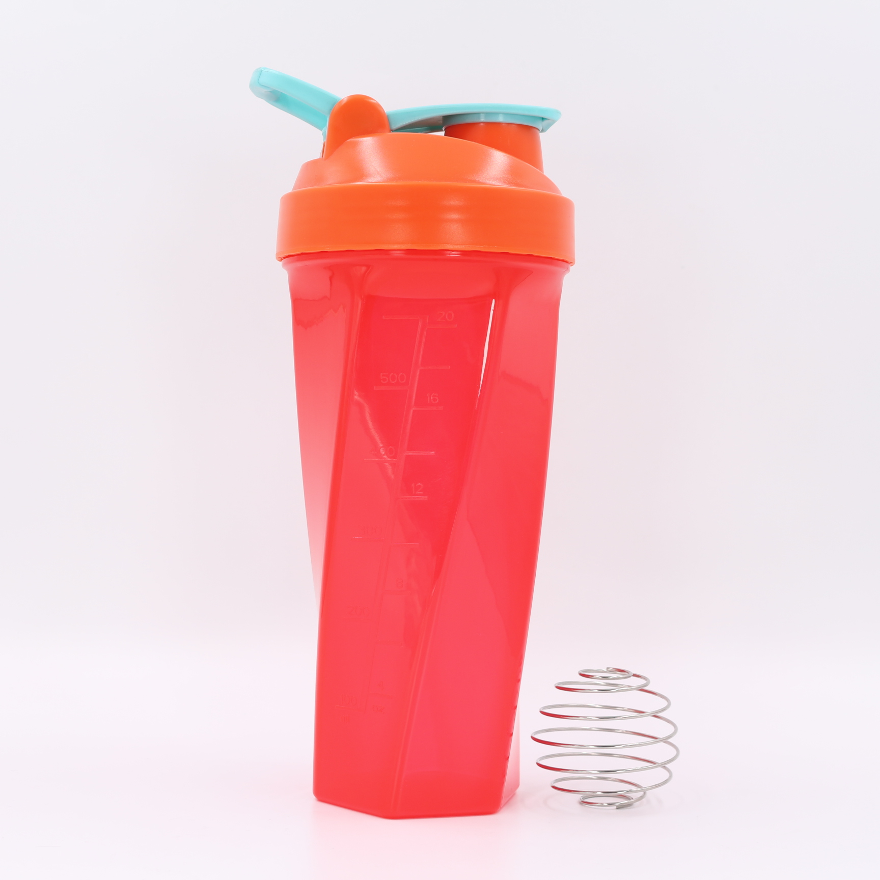 Nuovo shaker per proteine ​​geometrico da 700 ml con sfera miscelatrice in acciaio inox | Shaker personalizzato in Tritan e PP per palestra, vendita all'ingrosso 17
