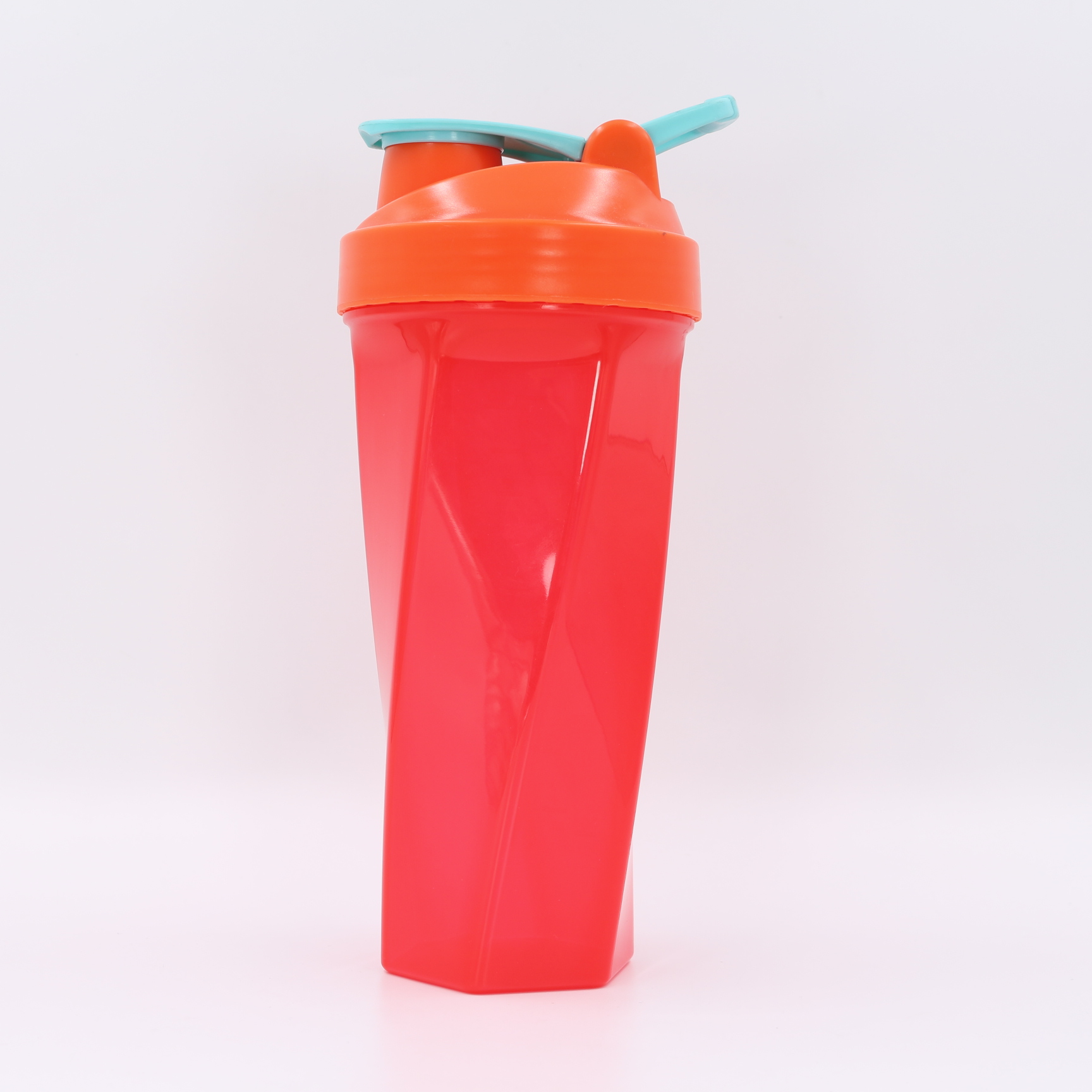 Nuovo shaker per proteine ​​geometrico da 700 ml con sfera miscelatrice in acciaio inox | Shaker personalizzato in Tritan e PP per palestra, vendita all'ingrosso 16