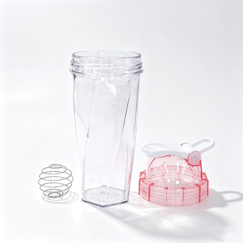 Shaker per proteine ​​da 700 ml di nuovo design con sfera di miscelazione in acciaio inossidabile | Produttore all'ingrosso di shaker per integratori da palestra in Tritan PP 17