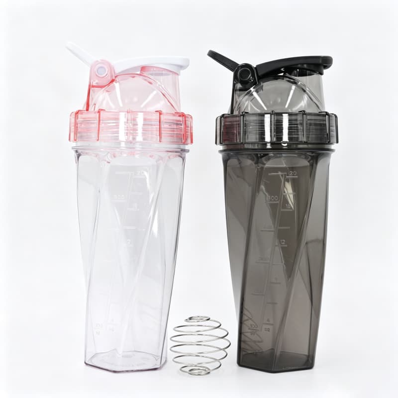 Shaker per proteine ​​da 700 ml di nuovo design con sfera di miscelazione in acciaio inossidabile | Produttore all'ingrosso di shaker per integratori da palestra in Tritan PP 4