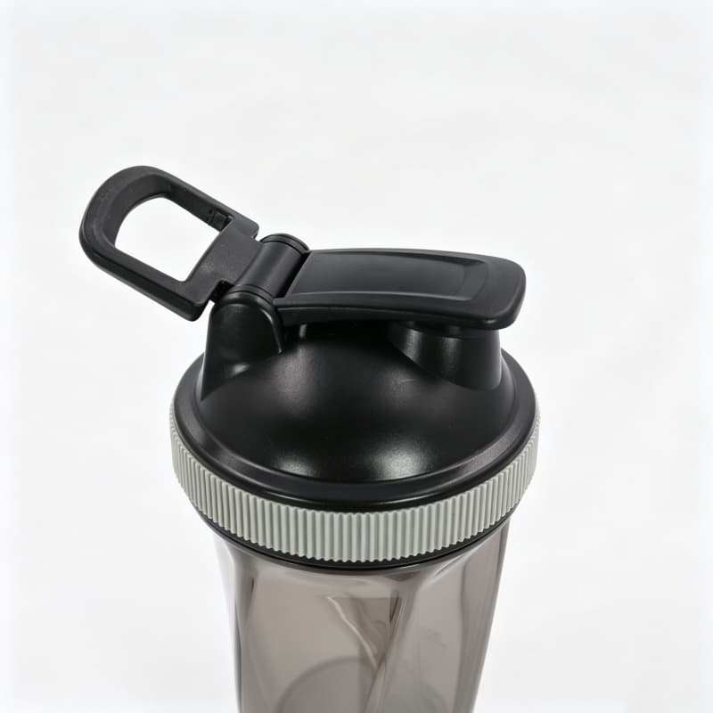 Nuovo shaker per proteine ​​geometrico da 700 ml all'ingrosso | Shaker da palestra in Tritan e PP con sfera miscelatrice in acciaio inossidabile 8