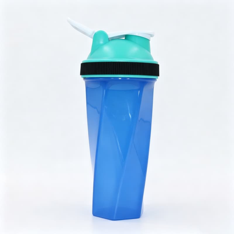 Nuovo shaker per proteine ​​geometrico da 700 ml all'ingrosso | Shaker da palestra in Tritan e PP con sfera miscelatrice in acciaio inossidabile 9