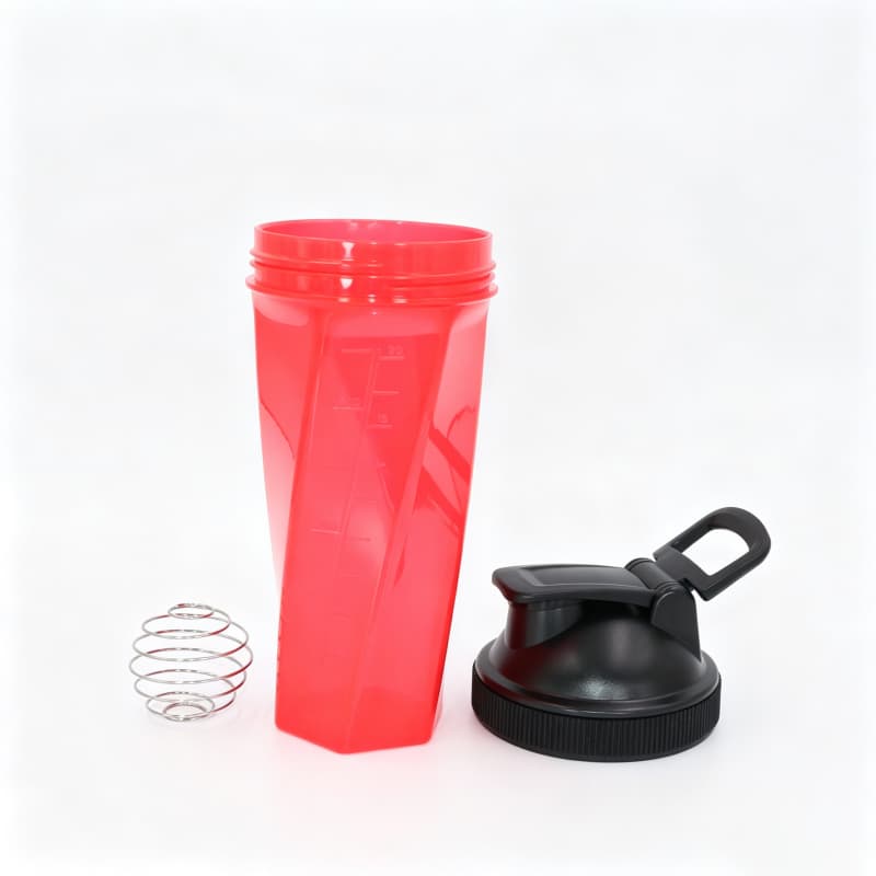 Nuovo shaker per proteine ​​geometrico da 700 ml all'ingrosso | Shaker da palestra in Tritan e PP con sfera miscelatrice in acciaio inossidabile 16