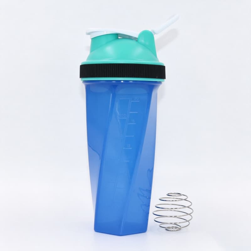 Nuovo shaker per proteine ​​geometrico da 700 ml all'ingrosso | Shaker da palestra in Tritan e PP con sfera miscelatrice in acciaio inossidabile 11