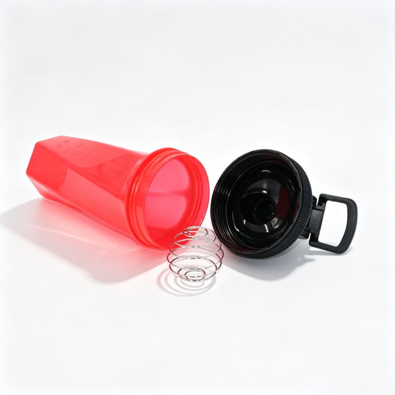 Nuovo shaker per proteine ​​geometrico da 700 ml all'ingrosso | Shaker da palestra in Tritan e PP con sfera miscelatrice in acciaio inossidabile 18
