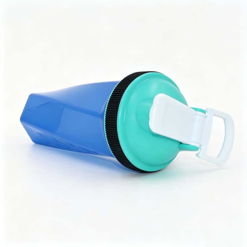 Nuovo shaker per proteine ​​geometrico da 700 ml all'ingrosso | Shaker da palestra in Tritan e PP con sfera miscelatrice in acciaio inossidabile 13