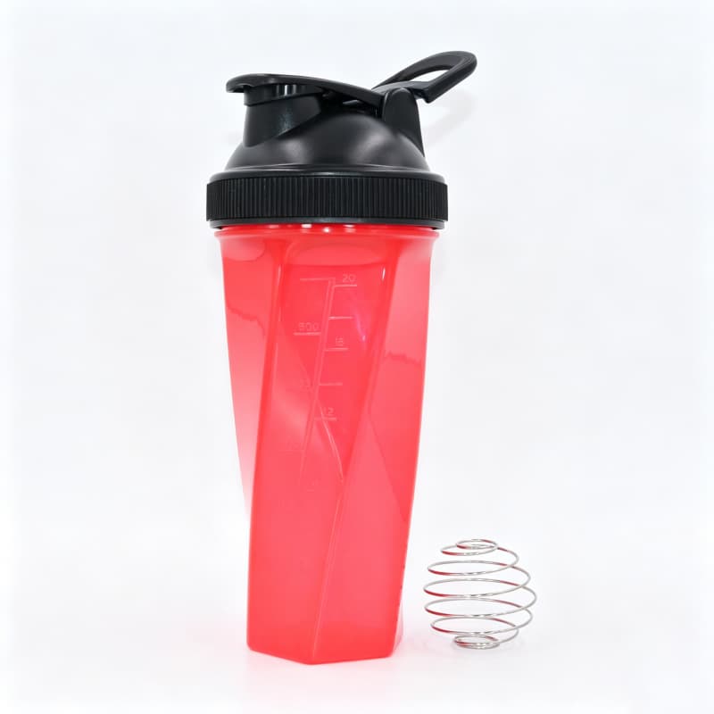 Nuovo shaker per proteine ​​geometrico da 700 ml all'ingrosso | Shaker da palestra in Tritan e PP con sfera miscelatrice in acciaio inossidabile 15