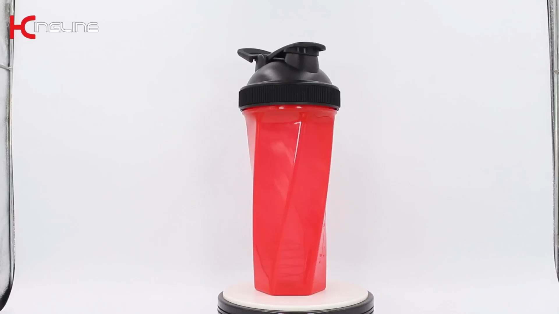 Nuovo shaker per proteine ​​geometrico da 700 ml all'ingrosso | Shaker da palestra in Tritan e PP con sfera miscelatrice in acciaio inossidabile 1