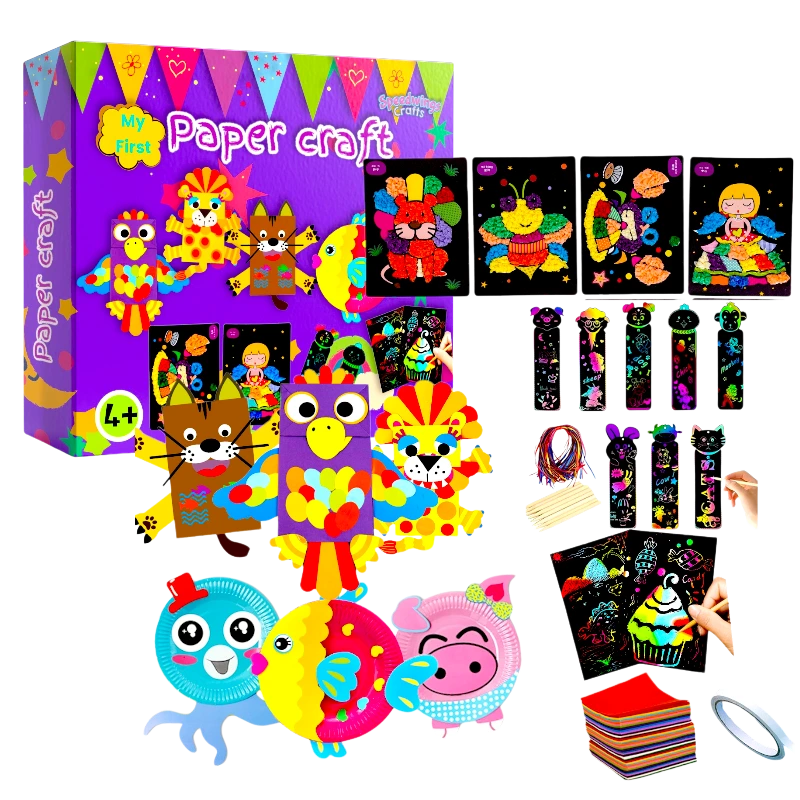 Kreatives Papierbastelset für Vorschulspielzeuge für Kleinkinder und Mädchen im Alter von 3–8 Jahren 1