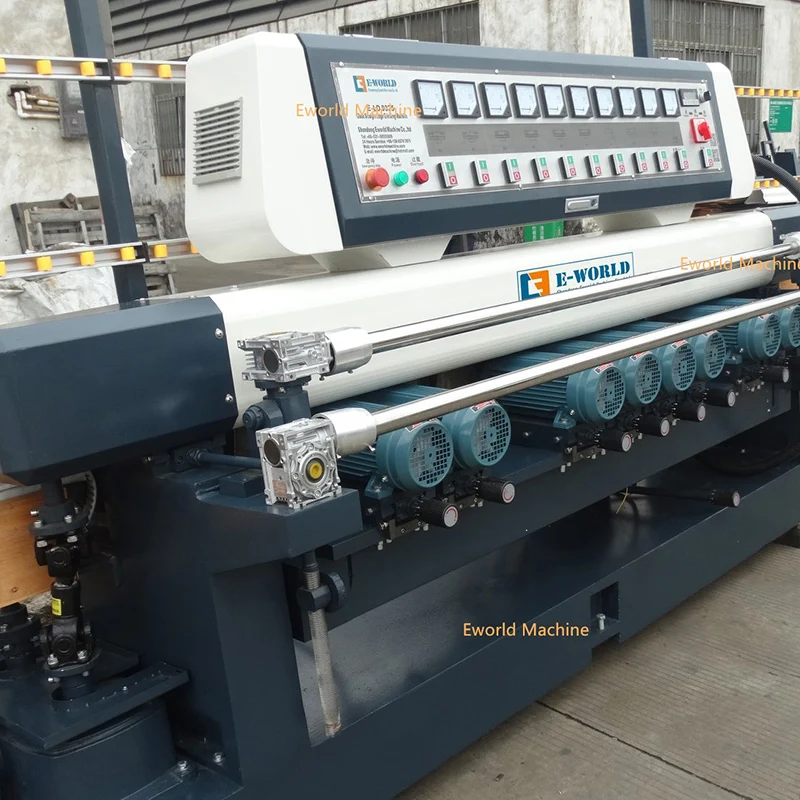 E-LD261 9-Motor Glass Bevelling and Polishing Machine - Professional Glass Edging Machine 1