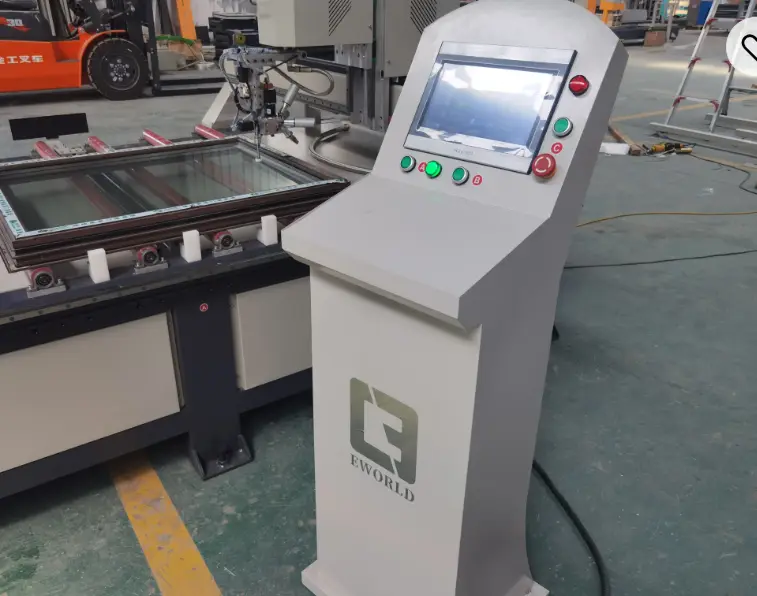 Eworld Window Manufacturing Machinery Glue Sealing Machine Window Manufacturing MachinerySupply 5