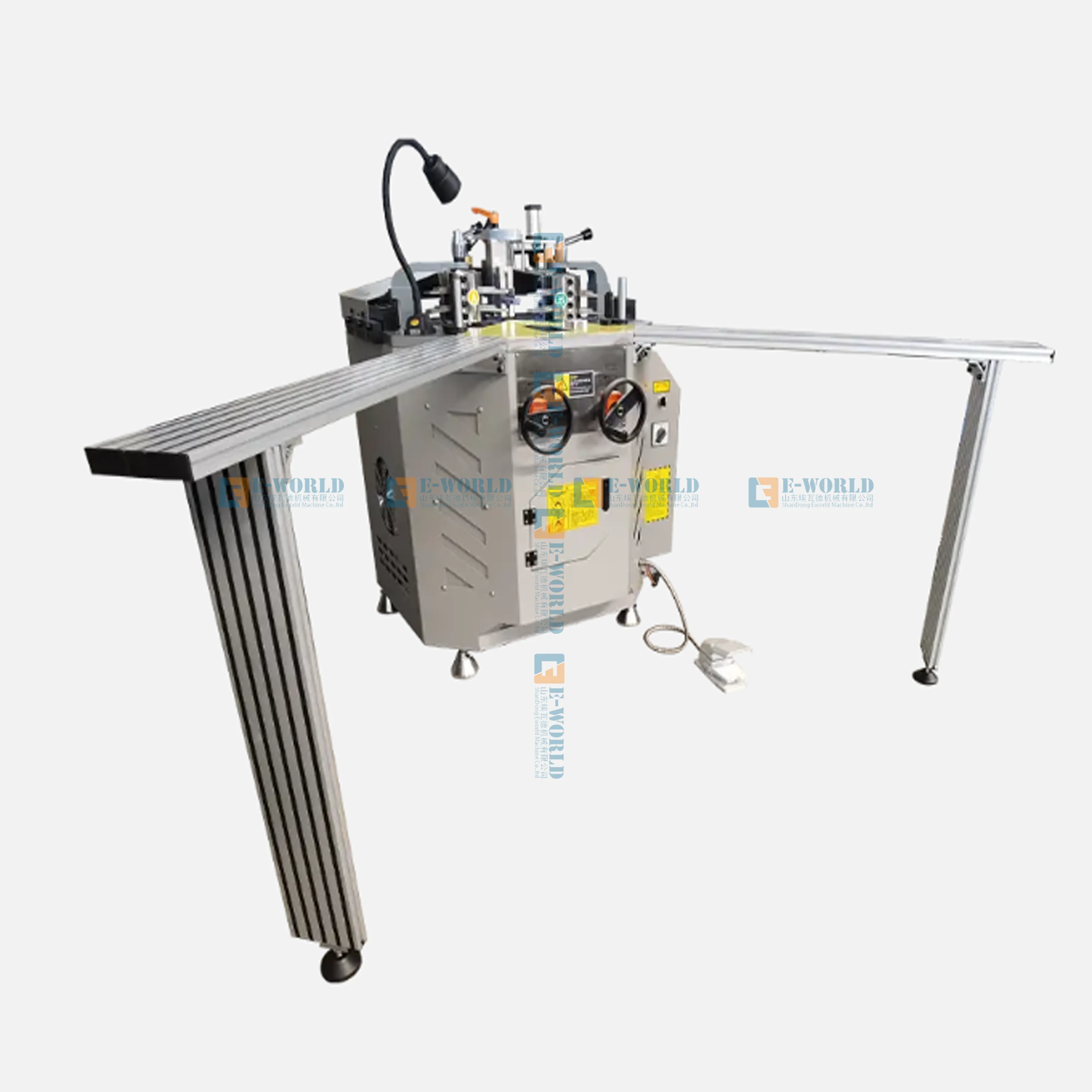 LMD-140 Multi working position Aluminum corner combining machine Eworld 1