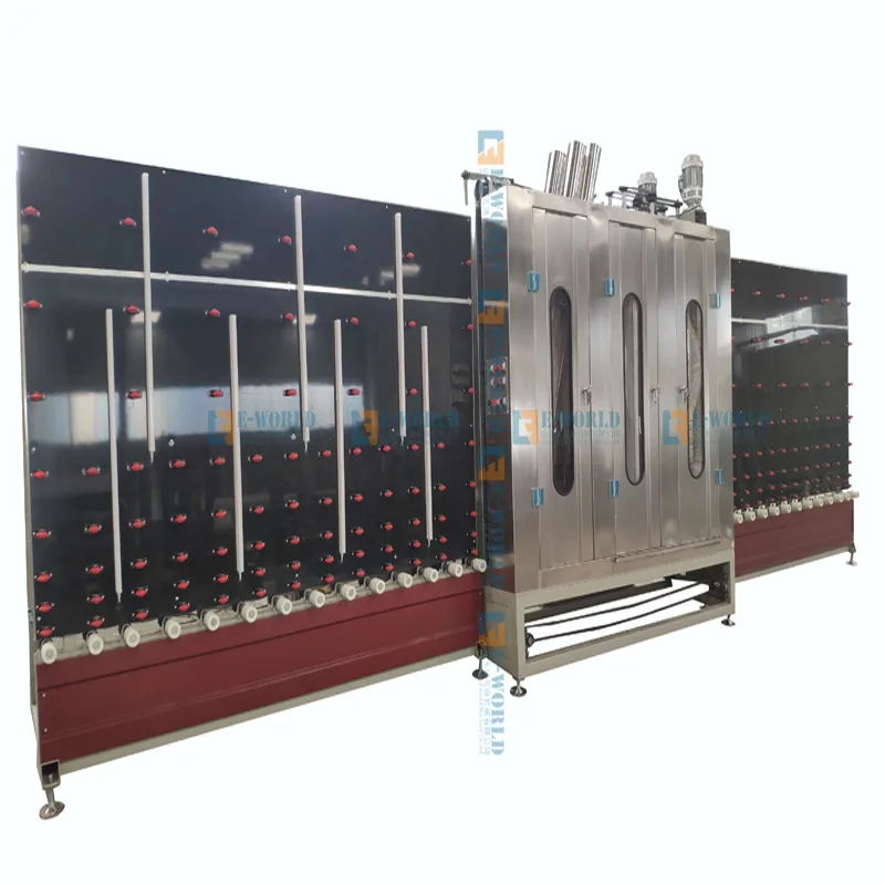 High speed open top automatic vertical insulating glass washing and dry machine Eworld 1