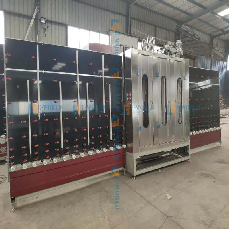 Glass Machinery Manufacturer Open Top Vertical Glass Washing and Drying Machine by Eworld 4