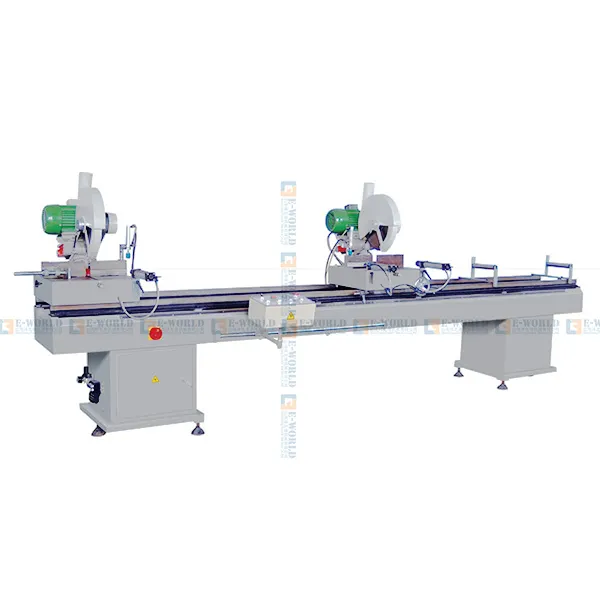 Eworld Upvc Doors and Windows Manufacturing Machines PVC Double Head High Precision Cutting SawFactory 2
