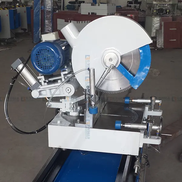 Eworld Upvc Doors and Windows Manufacturing Machines PVC Double Head High Precision Cutting SawFactory 6