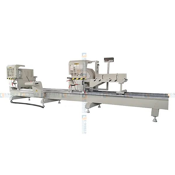 Eworld Aluminium Door Window Manufacturing Machine Aluminum Double Head Cutting Saw Aluminium Door Window Manufacturing MachineSupply 2