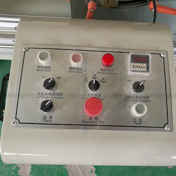 Eworld Aluminium Door Window Manufacturing Machine Aluminum Double Head Cutting Saw Aluminium Door Window Manufacturing MachineSupply 3