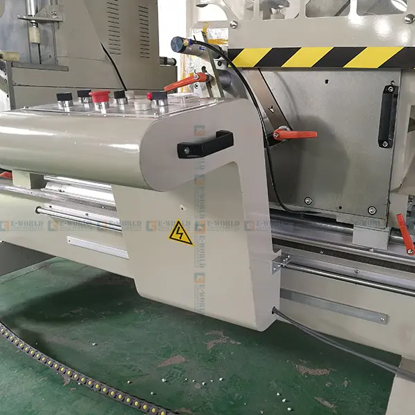 Eworld Aluminium Door Window Manufacturing Machine Aluminum Double Head Cutting Saw Aluminium Door Window Manufacturing MachineSupply 4