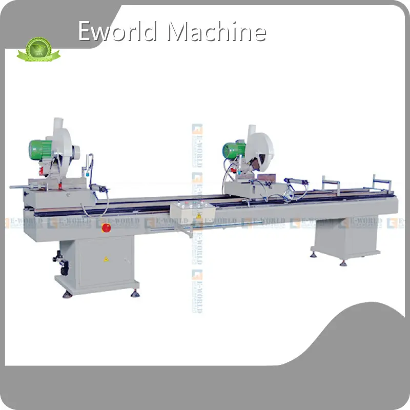 Eworld Upvc Doors and Windows Manufacturing Machines PVC Double Head High Precision Cutting SawFactory 1