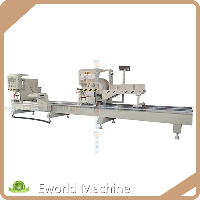 Eworld Aluminium Door Window Manufacturing Machine Aluminum Double Head Cutting Saw Aluminium Door Window Manufacturing MachineSupply 1