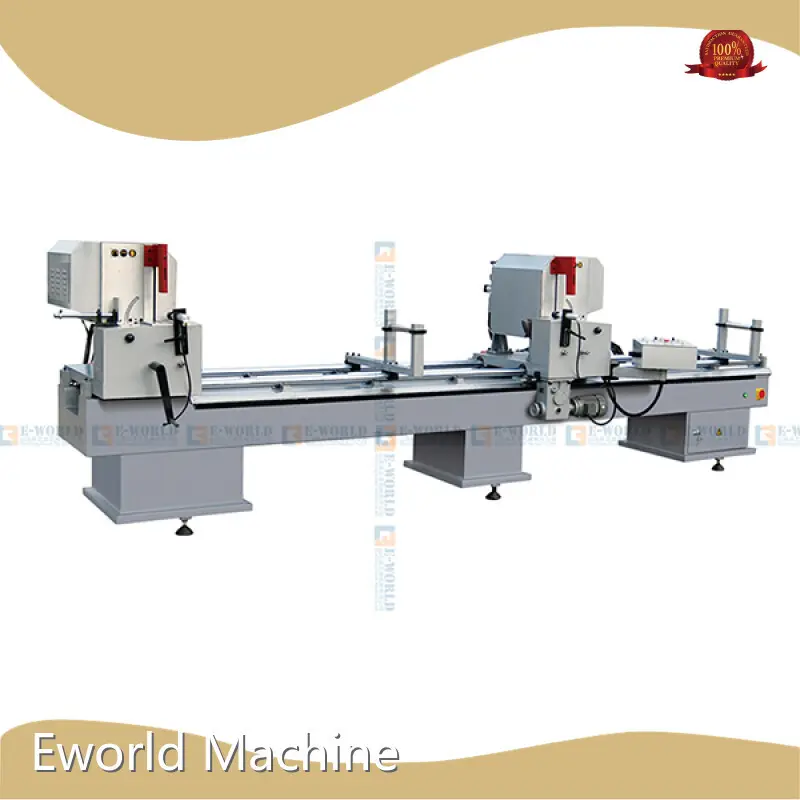 Eworld Aluminium Profile Cutter Aluminum Window LJB2-450*3700 Double Head Miter SawCompany 1