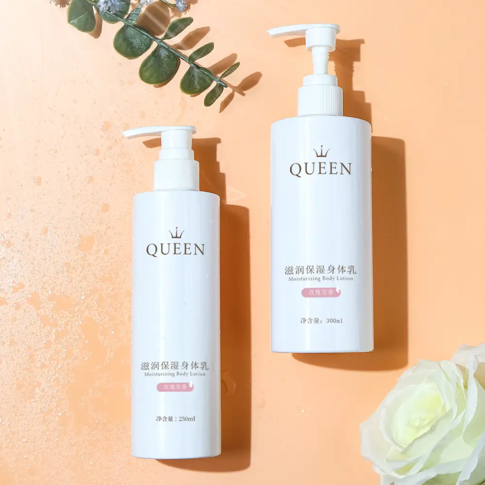 Ready To Ship Soft Touch Plastic Luxury 300Ml 500Ml white Shampoo Bottle For Body Wash With Flip Cap 1