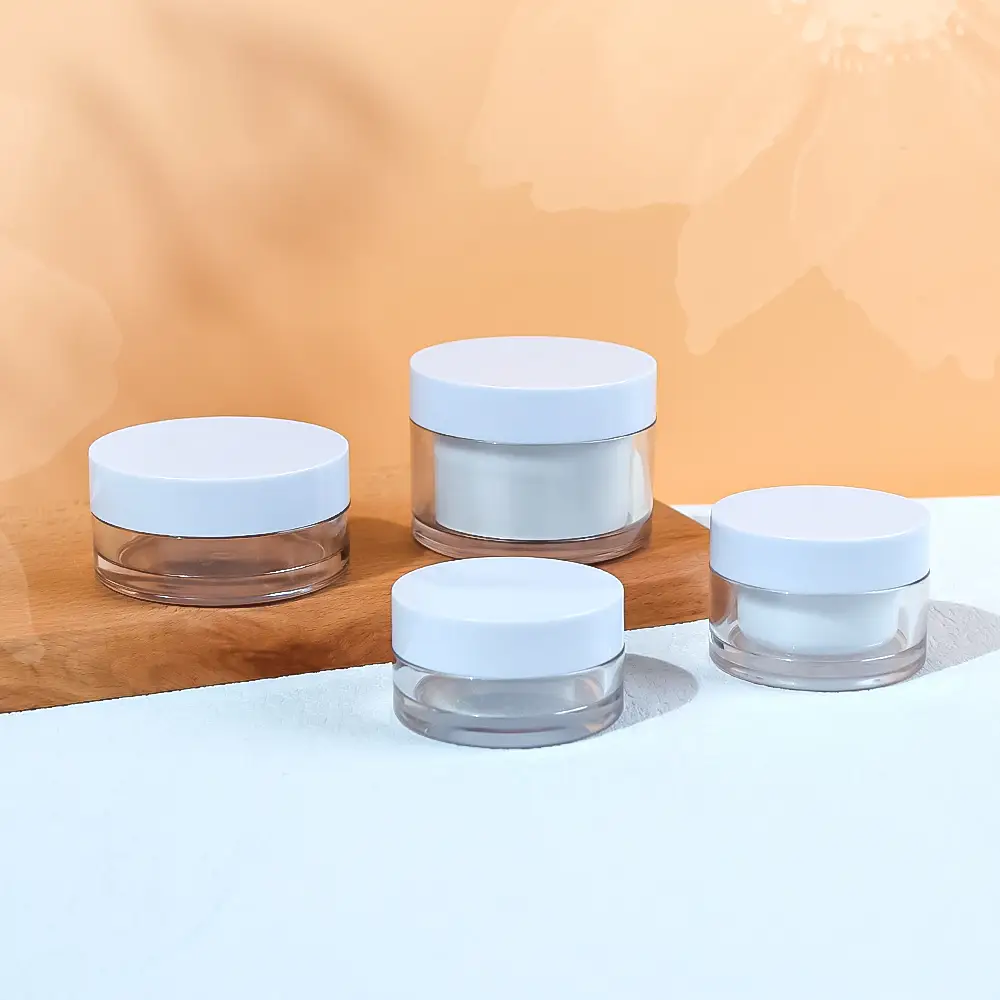 SKIN CARE 50g 80g 100g 120g 200g 250g Clear Plastic PET thick walled Jar Cream Jar Thick Walled Bottle For Cosmetic Packaging 1