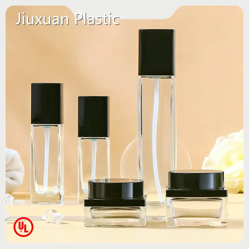 Black Glass Cosmetic Jars by JXPACK-2 1
