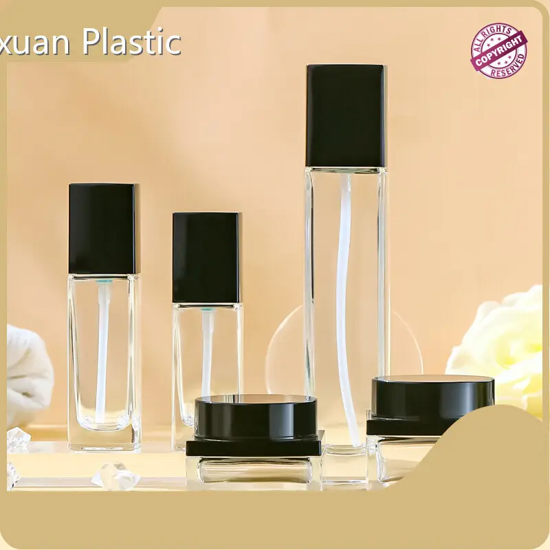 Glass Cosmetic Pump Bottle - - JXPACK 1