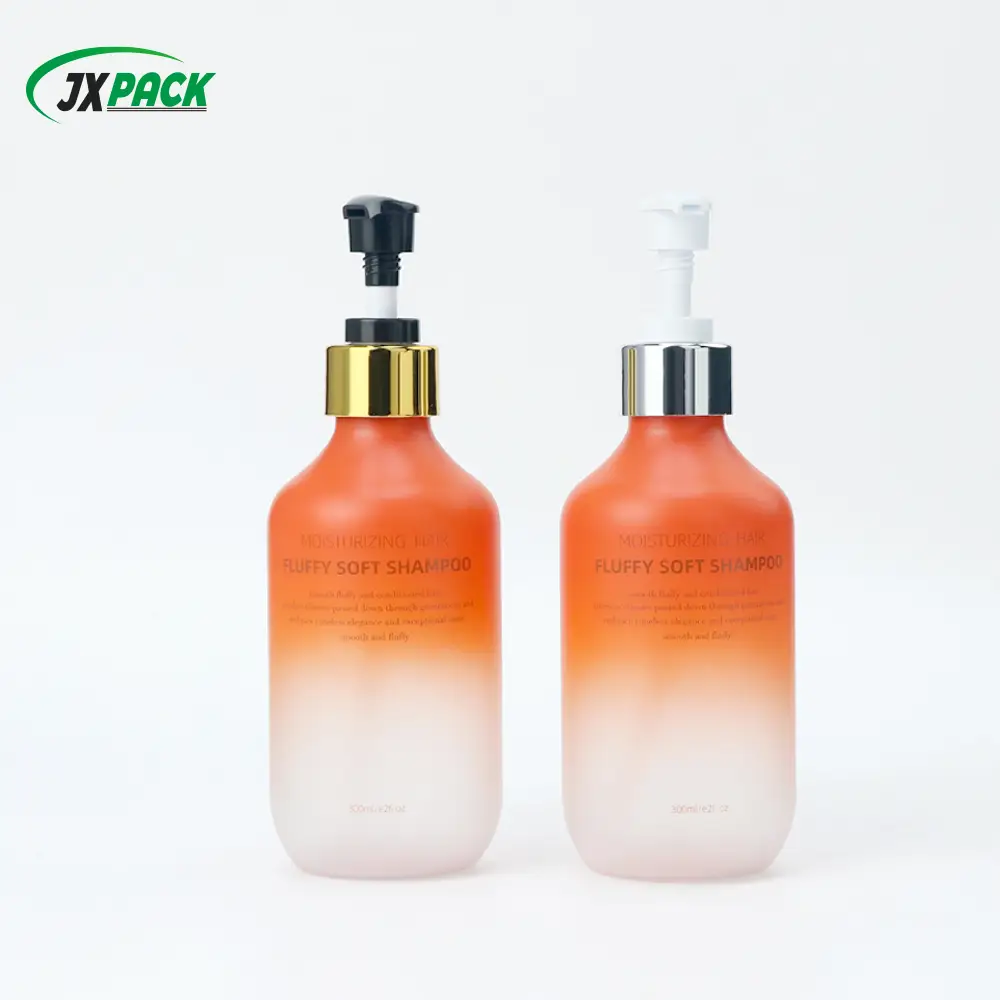 250ml / 300ml PET gradient frosted plastic lotion pump bottle 1