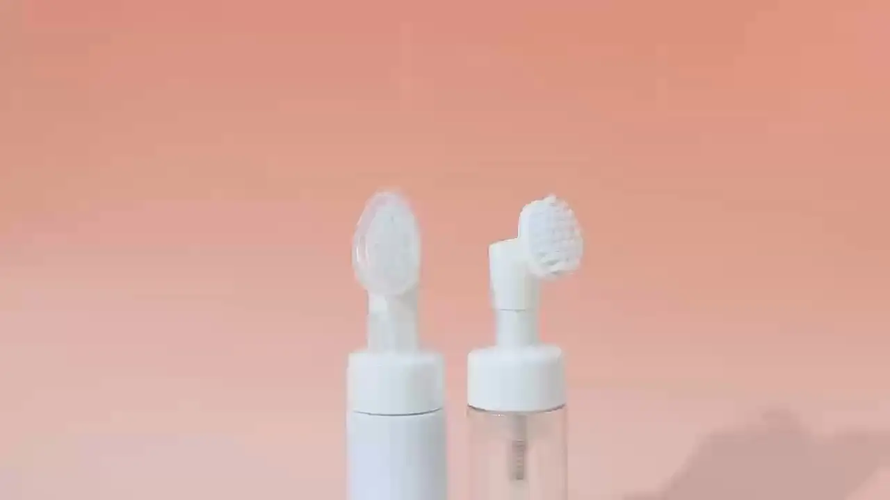 زجاجات مضخة رغوة موس بلاستيكية بيضاء شفافة سعة 100 مل، 150 مل، 200 مل 1