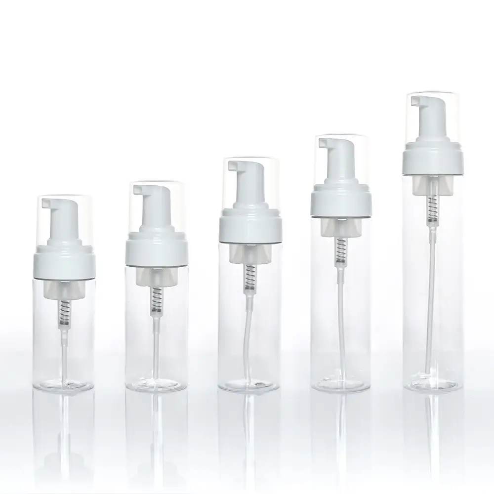 زجاجات توزيع رغوية بلاستيكية قابلة للتعبئة، وخيارات سعة متعددة، وقابلة للتخصيص 1