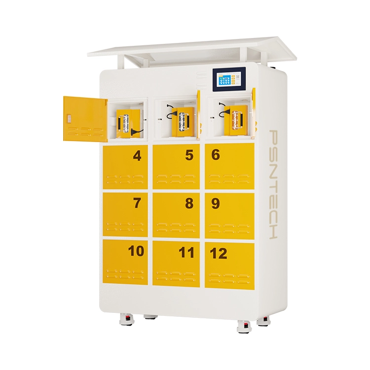 Smart Manage lithium Battery Swapping Station 12 slot cabinet for Two /Three Wheeler Motorcycle Tricycle 1