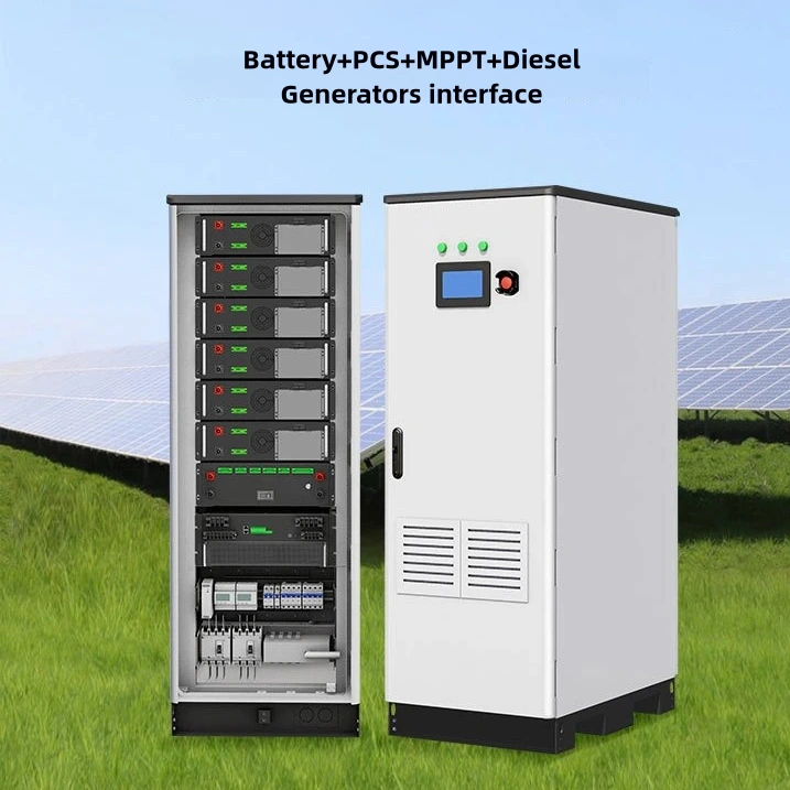 Gabinete de almacenamiento de energía comercial híbrido 50KWh industrial &, interfaz de batería+PCS+MPPT+generadores diésel 1