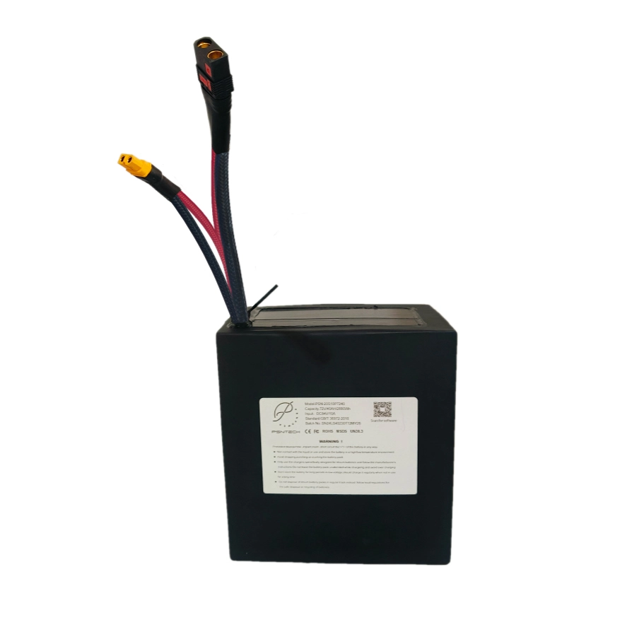 PSN Energy 72V 40Ah 20S10P LS2170LA 10C 230A ANT smart BMS rechargeable NCM lithium ion off road razor dirt bike upgrade battery 1