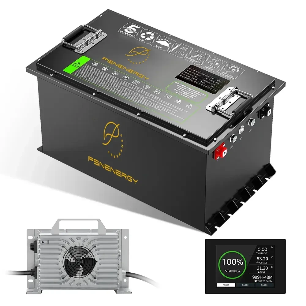 Индивидуальная тележка для гольфа/LSV литиевый аккумулятор 48V100AH ​​длиной - длительная производительность PSN Energy 1