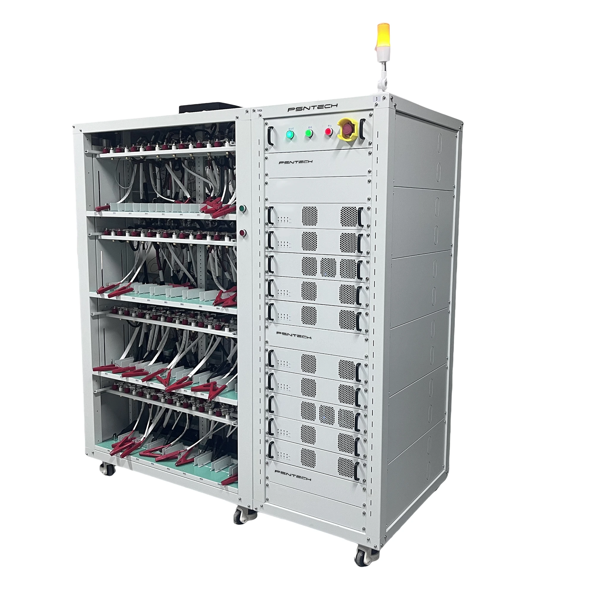 5V1000A 1-96 চ্যানেল উচ্চ বর্তমান লিথিয়াম আয়ন প্রিজম্যাটিক সেল ক্ষমতা পরীক্ষক শক্তি প্রতিক্রিয়া সহ 1