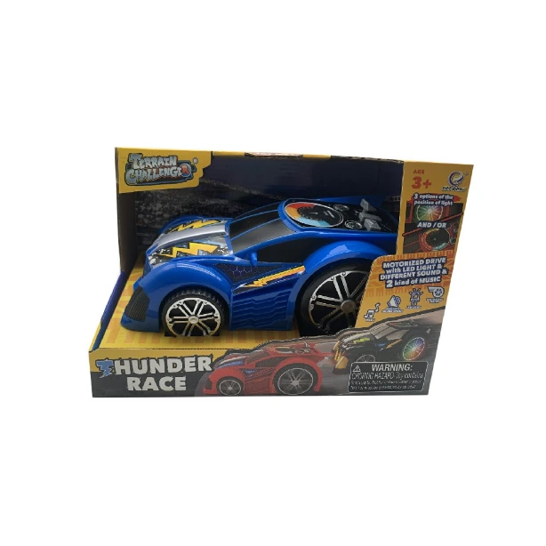 Speedy racing car battery operated speedometer and wheel lights music toy car for kids 1