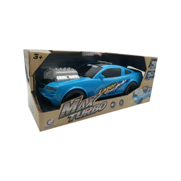 Max Turbo electric head flashing light Music toy car for Kids 1