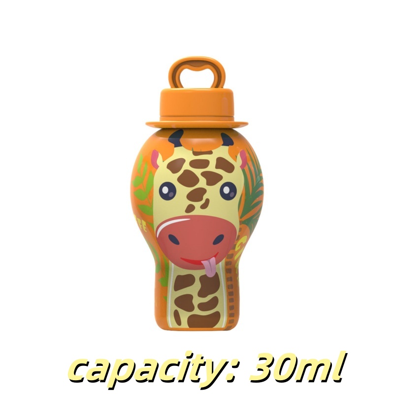 Botella de burbujas a prueba de derrames OEM, solución líquida para burbujas con forma de animales, 30 ml. 5