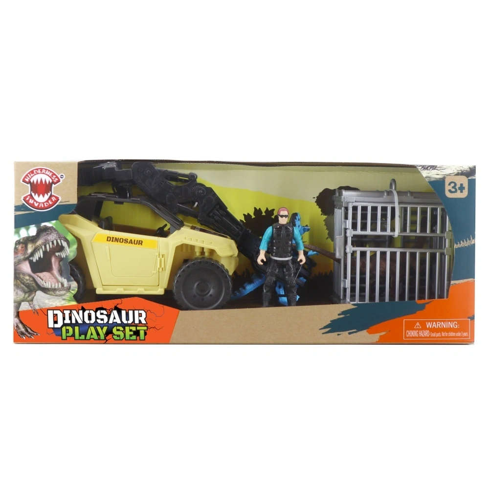 SUV Gunner Dinosaur With Cage Set 1