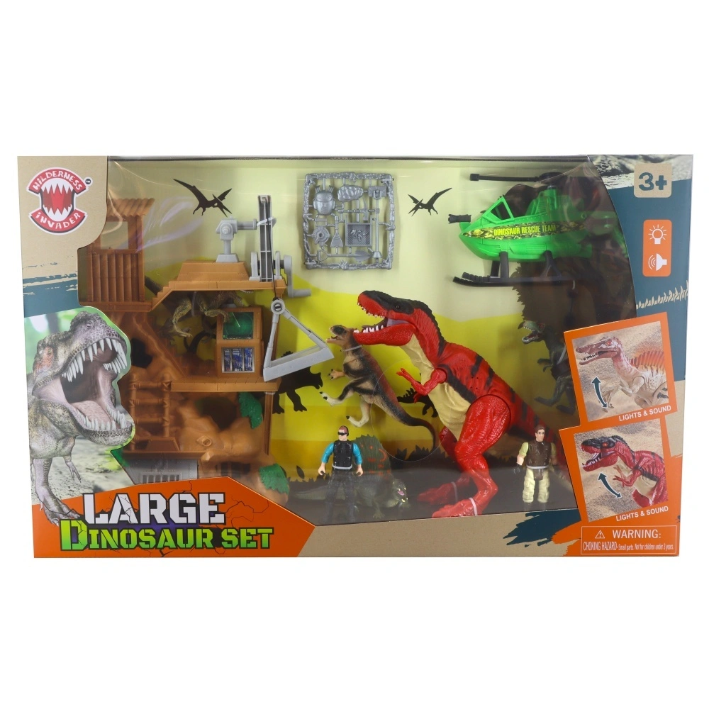 Tyrannosaurus Sound And Light Eyes Light Up Dinosaur Toys House Sound Button Cells Included Simulation Scene Set 1