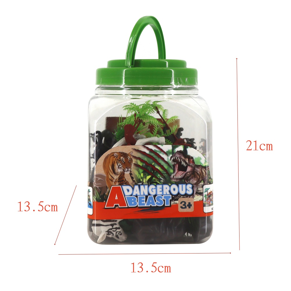Wild Animals Models In Storage Box Plastic Toy Set For Kids 2