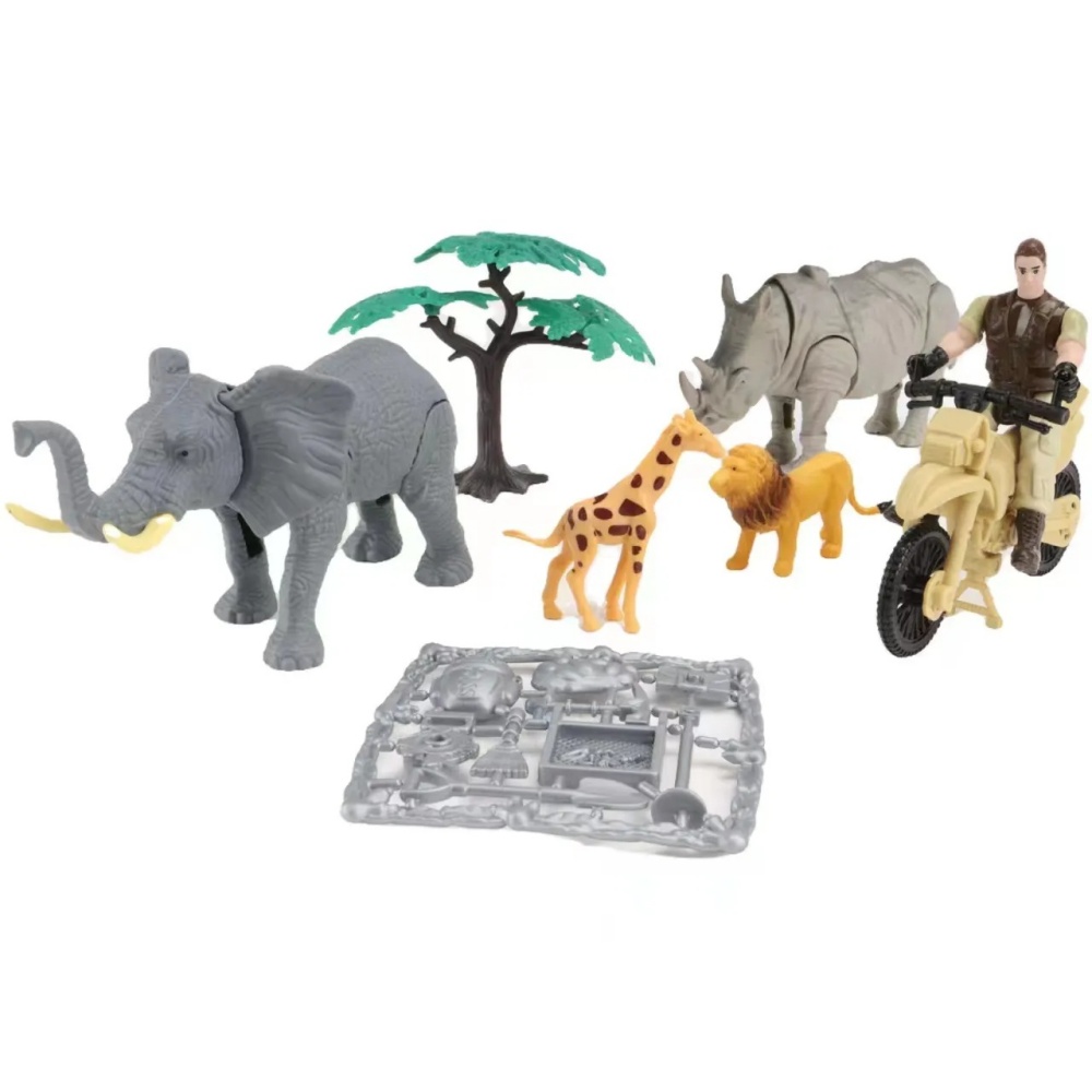 Elefante Animal Set Nod Diferentes Accesorios Juguete Plástico Para Niños 2