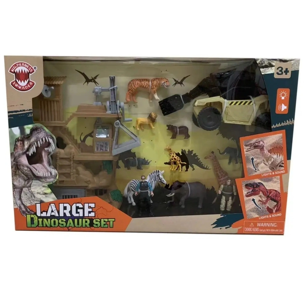 Maison dans les arbres, véhicule tout-terrain, différents animaux, cadeau Parent-enfant, ensemble de jouets en plastique pour enfants 1
