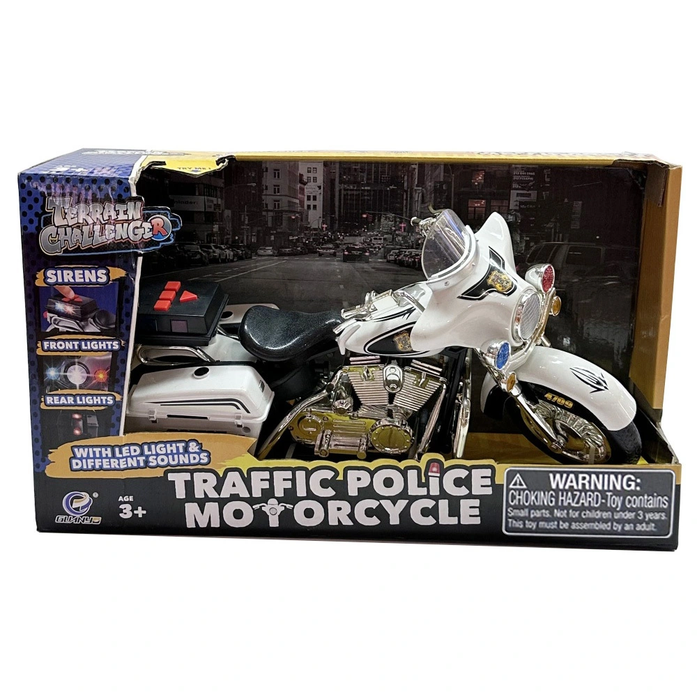 Moto de rueda libre de plástico con luz y sonido, incluidas baterías, coche de Hobby para niños, juguetes de plástico para niños 1