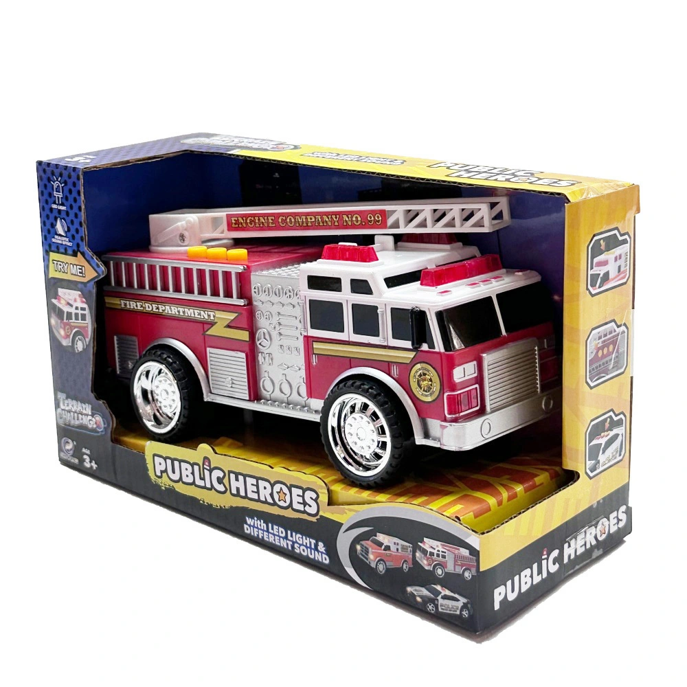 Wholesale Fire Engine Free Wheel Vehicle With Light And Sound Hobby Toys Cognitive Abilities For Toys 1