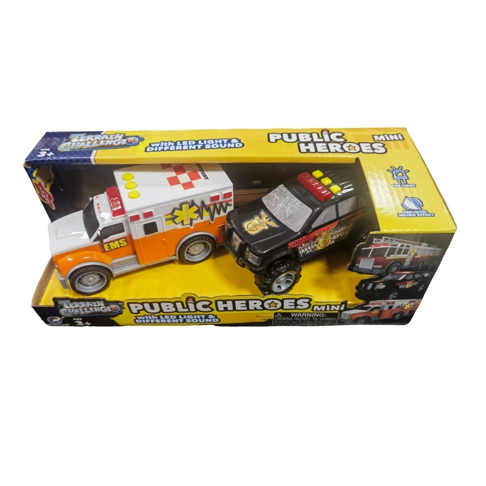 Wholesale Lighting Police Ambulance Vehicle With Sound Cognitive Development Toys Car For Children 1